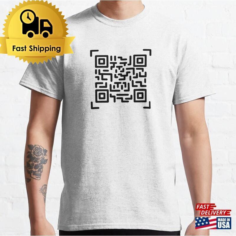 Trendy Rickroll Qr Code Essential T-Shirt T-Shirt 2